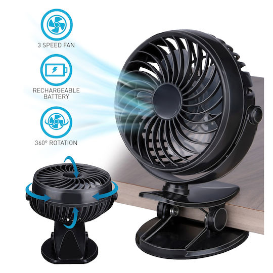 ArteLibre Portable Fan Ανεμιστηράκι Μαύρο