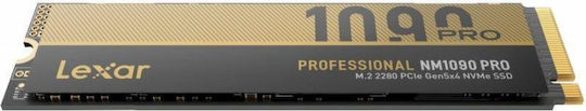 Lexar NM1090 Pro SSD 4TB τύπου M.2 με σύνδεση PCI Express 5.0 (PS5 Compatible) LNM109P004T-RNNNG