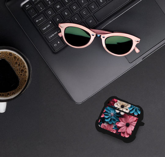 Sonique 3d Flower Series Θήκη Σιλικόνης σε Ροζ χρώμα για Apple AirPods 4