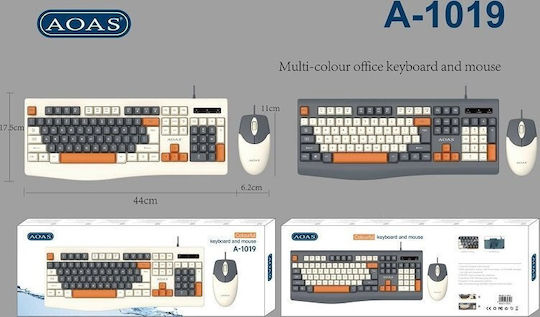Aoas A1019 Set tastatură și mouse Engleză US
