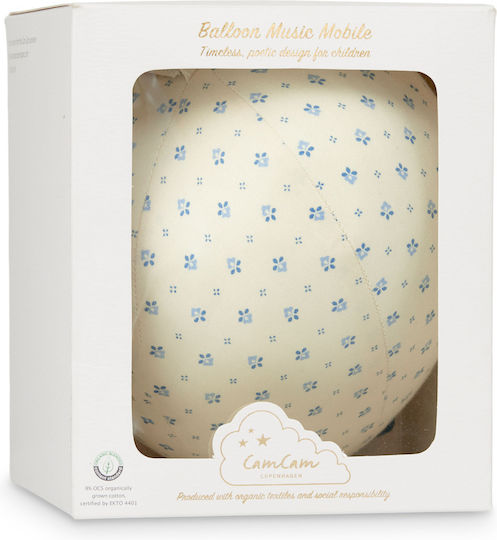 Cam Cam Copenhagen Hanging Baby Toy for Cot and Stroller with Music Capri for Newborns