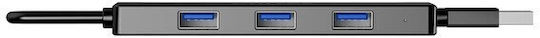 Unitek Hub 4 Θυρών USB 2.0 με σύνδεση USB-A
