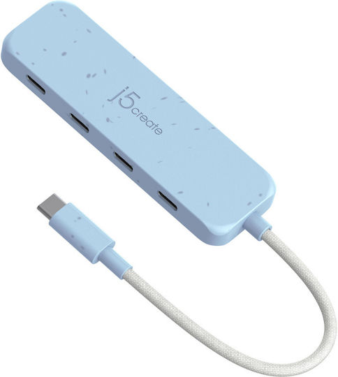 J5create Hub 4 Θυρών USB 3.0 με σύνδεση USB-C