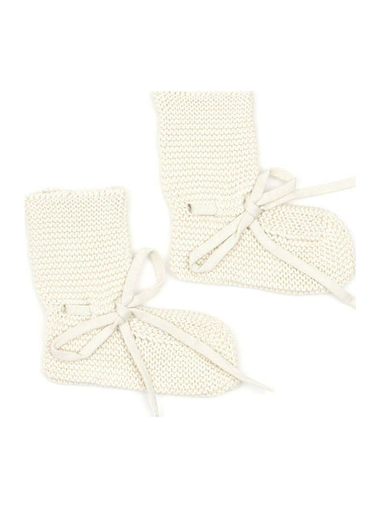 Baboo Baby Slippers White