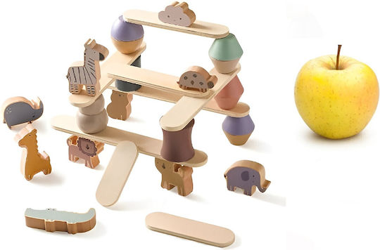 Joyland Παιχνίδι Στοίβαξης Animal Tower από Ξύλο για 36+ Μηνών