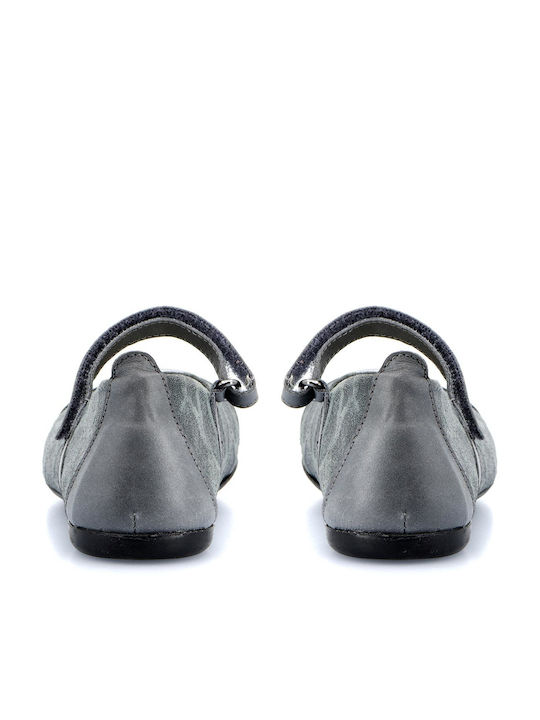 Primi passi Kids Ballerinas with Hoop & Loop Closure Gray