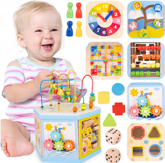 Activity Cube made of Wood for 36++ Months