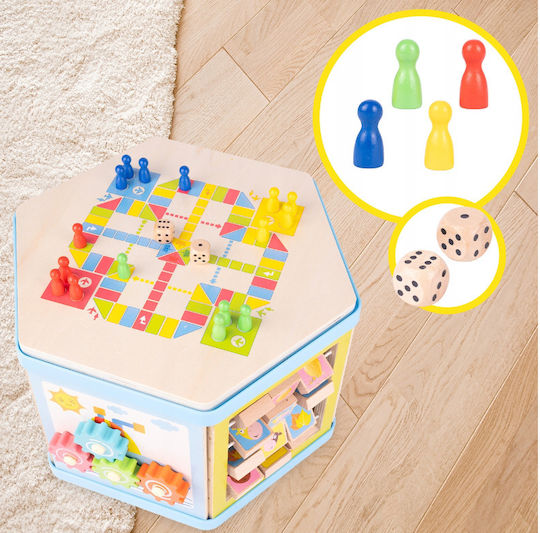 Activity Cube made of Wood for 36++ Months