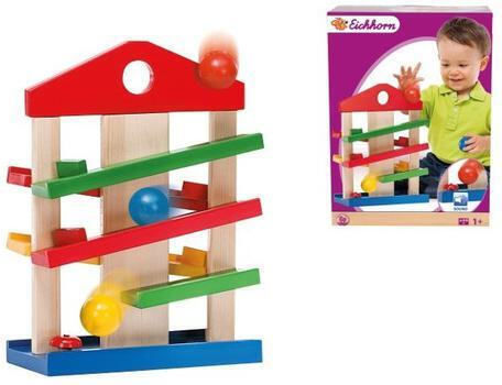 Eichhorn Jucărie pentru Bebeluși Marble Run House din Lemn pentru 12++ Luni