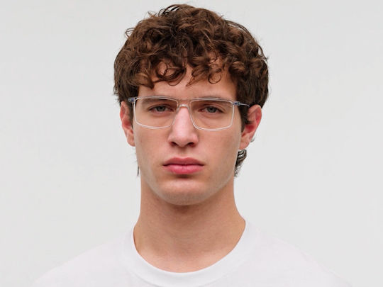 Lool Caplet Transparent Men's Acetate Prescription Eyeglass Frame CLBL