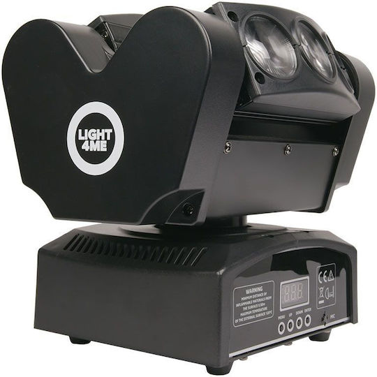 Light4me Bewegtes Licht Träger LED Spider Head RGBW / Rot