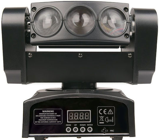 Light4me Bewegtes Licht Träger LED Spider Head RGBW / Rot