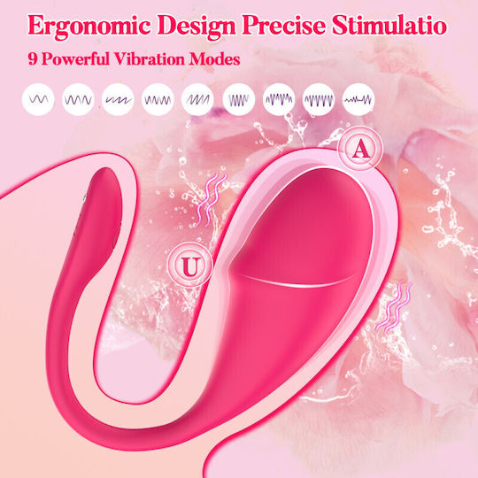 Ασύρματος Δονητής Σιλικόνης Sexopolis Ayla Silicone Remote Controlled Vibrator Ροζ