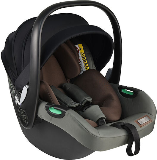 Bebe Stars Onyx Verstellbar 3 in 1 Baby Kinderwagen Geeignet für Neugeborene Olive