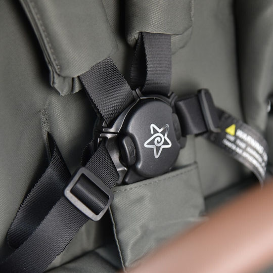 Bebe Stars Onyx Verstellbar 3 in 1 Baby Kinderwagen Geeignet für Neugeborene Olive