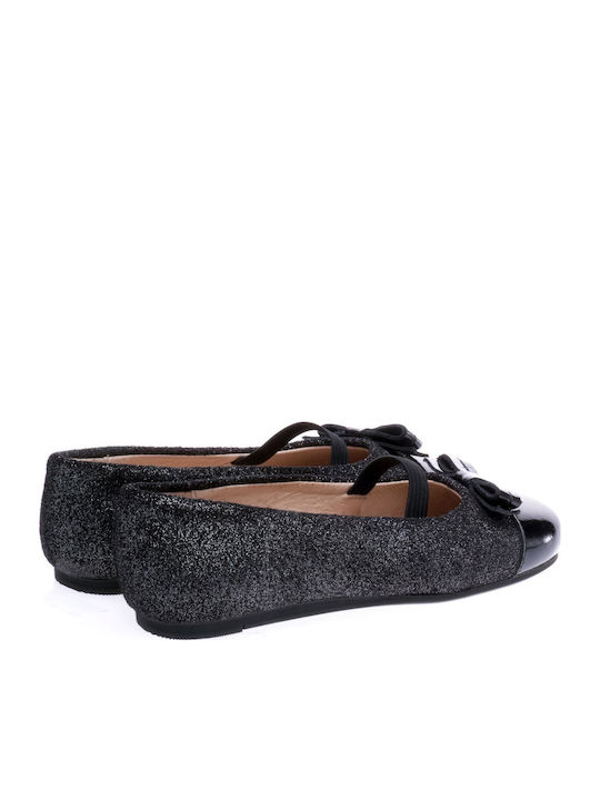 Alegria Kids Ballerinas with Elastic Strap Black