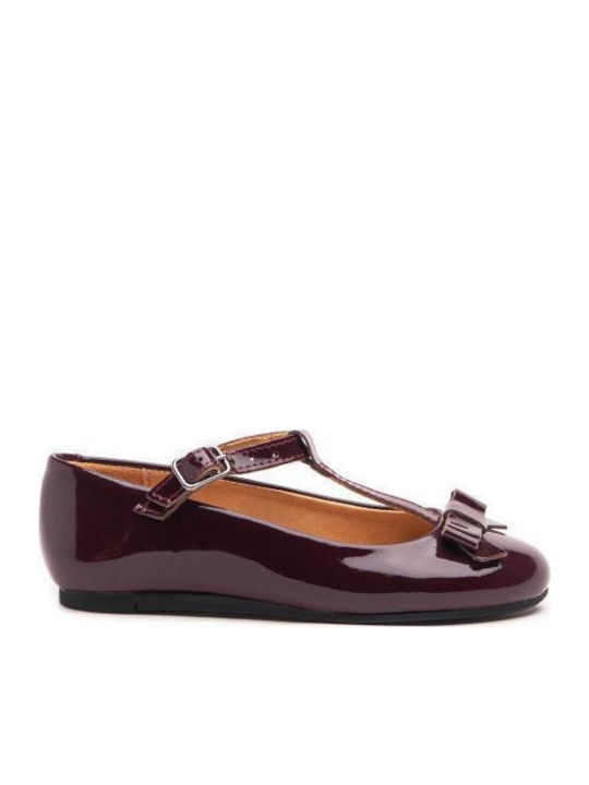 Alegria Kids Ballerinas with Adjustable Metal Clasp Burgundy