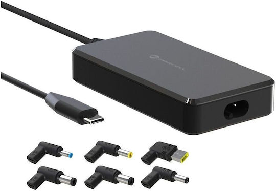 Forcell Universal Φορτιστής Laptop 90W 5V 5A χωρίς Καλώδιο Τροφοδοσίας