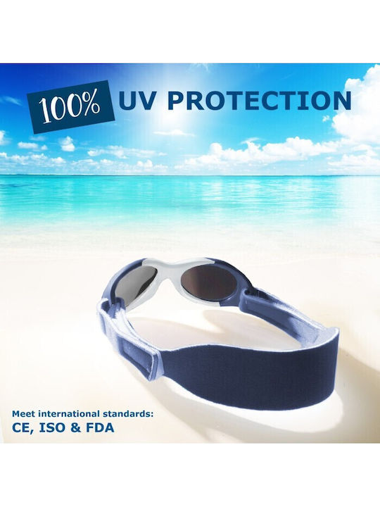 Ochelari de soare pentru copii Mausito Baby Surfer 0-18 luni albastru marin