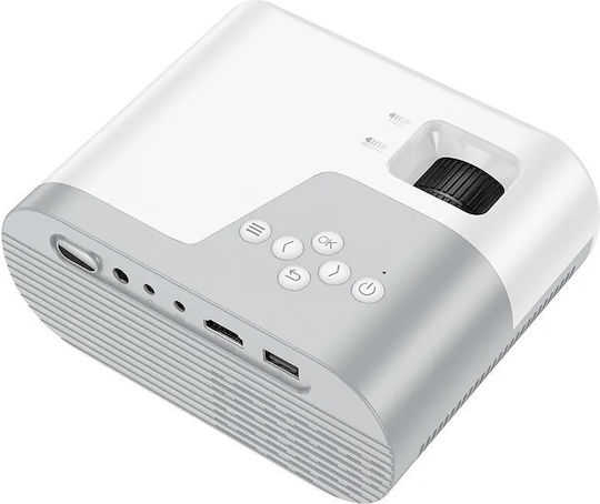 Hoco DT2 Mini Projector LCD HD Λάμπας LED με Wi-Fi