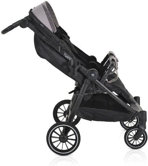 Moni TwinGo Double Stroller Suitable for Newborn Onyx 15.2kg