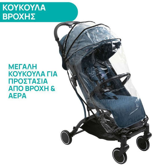 Chicco Trolley Me Baby Stroller Suitable for Newborn Calypso Blue 7.1kg