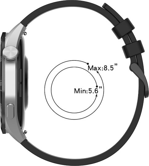 Amazfit Balance 22mm Δίχρωμο Αθλητικό Λουράκι Σιλικόνης Ρολόι Λαδί+μαύρο