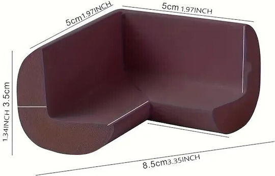 Ecke Schutz aus Schaumstoff in Braun Farbe 4Stück
