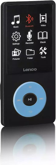Lenco MP3-Spieler (8GB) mit Bildschirm TFT / LCD 2.4" Blau XEMIO-860BU