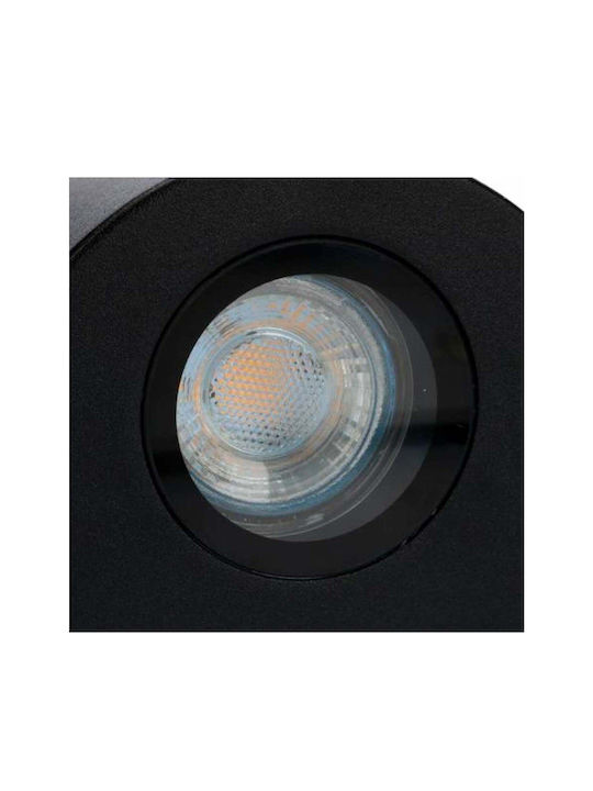 123led Los Angeles Επιτοίχιο Εξωτερικό Σποτ GU10 IP54 Διπλής Δέσμης