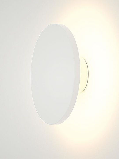 Inlight Επιτοίχια Εξωτερική Πλαφονιέρα LED IP54 8W με Ψυχρό Λευκό Φως