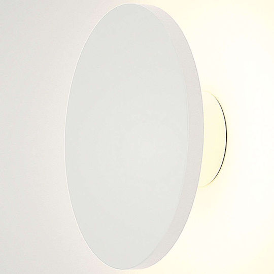 Inlight Επιτοίχια Εξωτερική Πλαφονιέρα LED IP54 8W με Ψυχρό Λευκό Φως