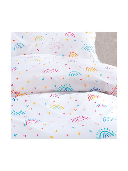 Rythmos Baby Duvet Cover Set With Pillowcase Rainbow Rainbow 110x160cm