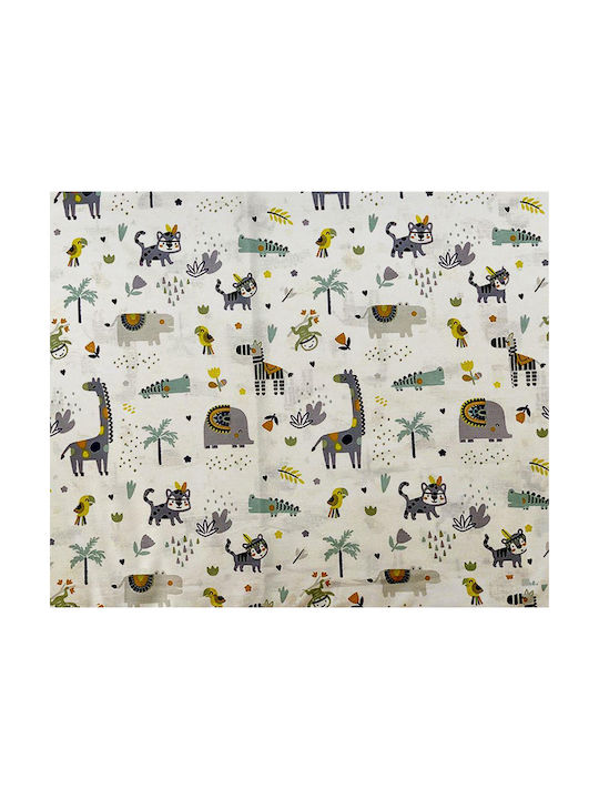 Dimcol Baby Duvet Cover Bebe White-Grey 120x160cm