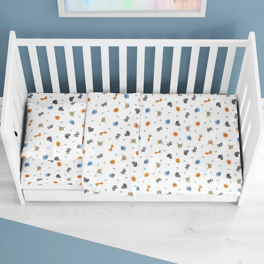 Dimcol Baby Duvet Cover Bebe White 120x160cm