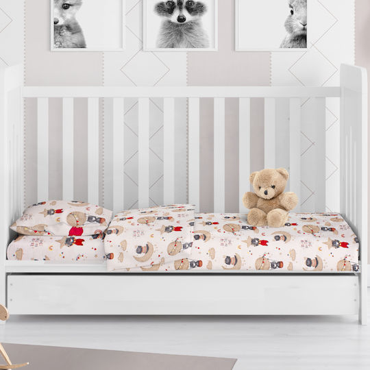 Dimcol Baby Duvet Cover Reach the Stars 190 Beige 120x160cm