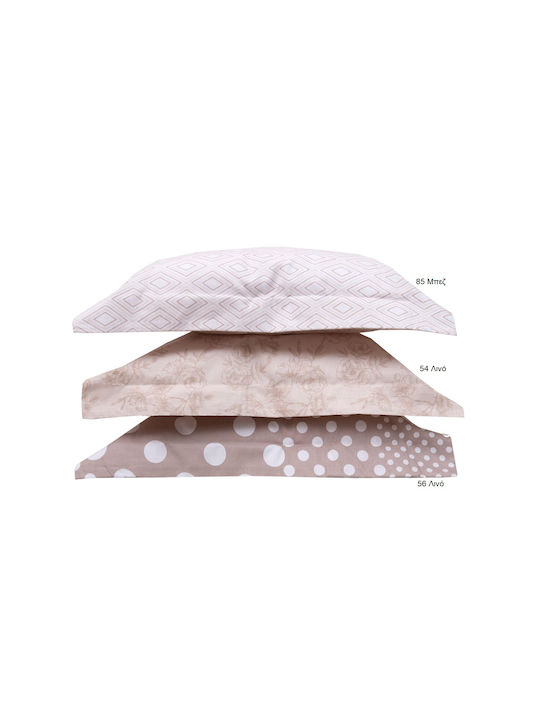 Anna Riska Βρεφική Παπλωματοθήκη Mix & Match 56 Μπεζ 120x165εκ.