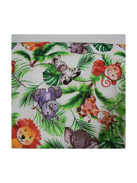 Decocraft Copertă de Pătuț Jungle Multicoloră 110x140cm.