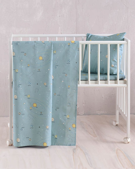 Rythmos Baby Duvet Cover Set With Pillowcase Venus Green 110x160cm