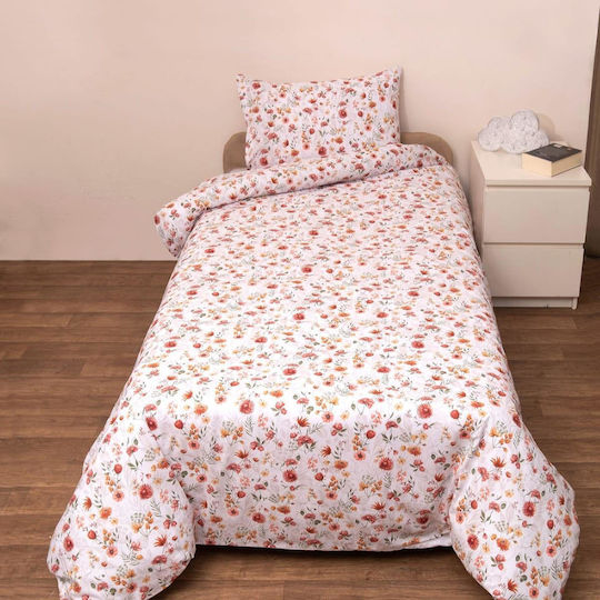 Viopros Set Cearceaf Pentru Bebeluş Cu Faţă De Pernă Primăvară 120x160cm