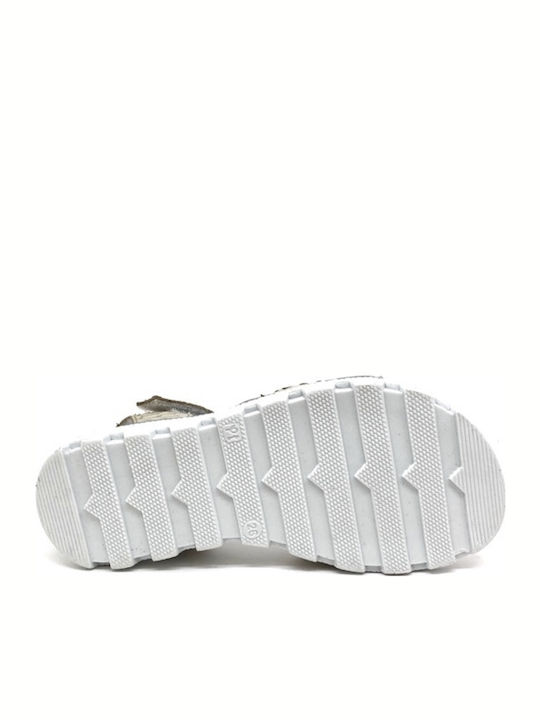 Crocodilino Kinder Sandalen Anatomisch Gold