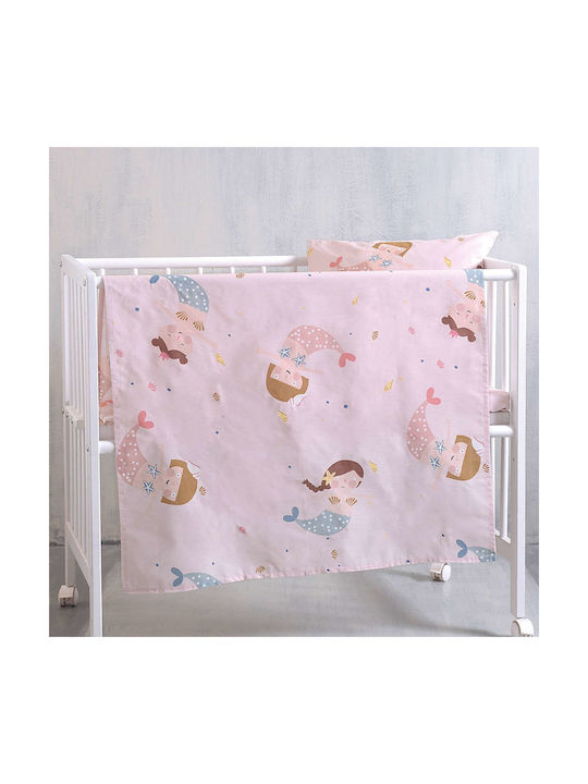 Rythmos Baby Duvet Cover Set With Pillowcase Zizel Pink 110x160cm