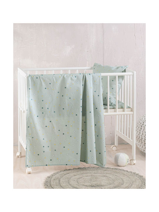 Rythmos Baby Duvet Cover Set With Pillowcase Blaze Green 110x160cm