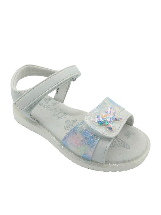 Iq Kids Kids' Anatomic Sandal Girl Butterfly Linete-170 White
