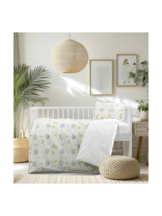 Kocoon Baby Duvet Cover Set With Pillowcase Green 110x145cm