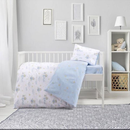 Kocoon Set Copertă de Pătuț cu Față de Pernă Beary 110x145cm.