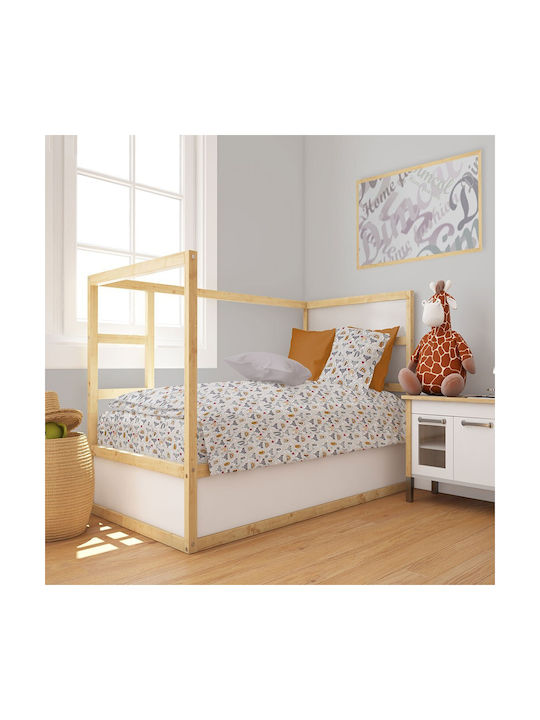 Dimcol Baby Duvet Cover Bebe Grey 120x160cm
