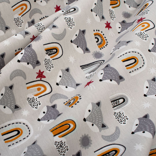 Dimcol Бебешка Долна Калъфка Bebe Grey 120x160см.