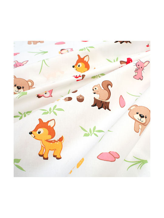 Dimcol Baby Duvet Cover Bebe White-pink 120x160cm