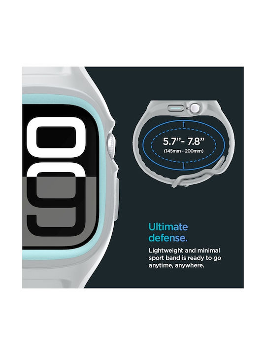 Spigen Liquid Air Pro Θήκη Σιλικόνης σε Γκρι χρώμα για Apple Watch 10 46 mm Spigen Liquid Air Pro Θήκη Σιλικόνης σε Γκρι χρώμα για Apple Watch 10 46 mm